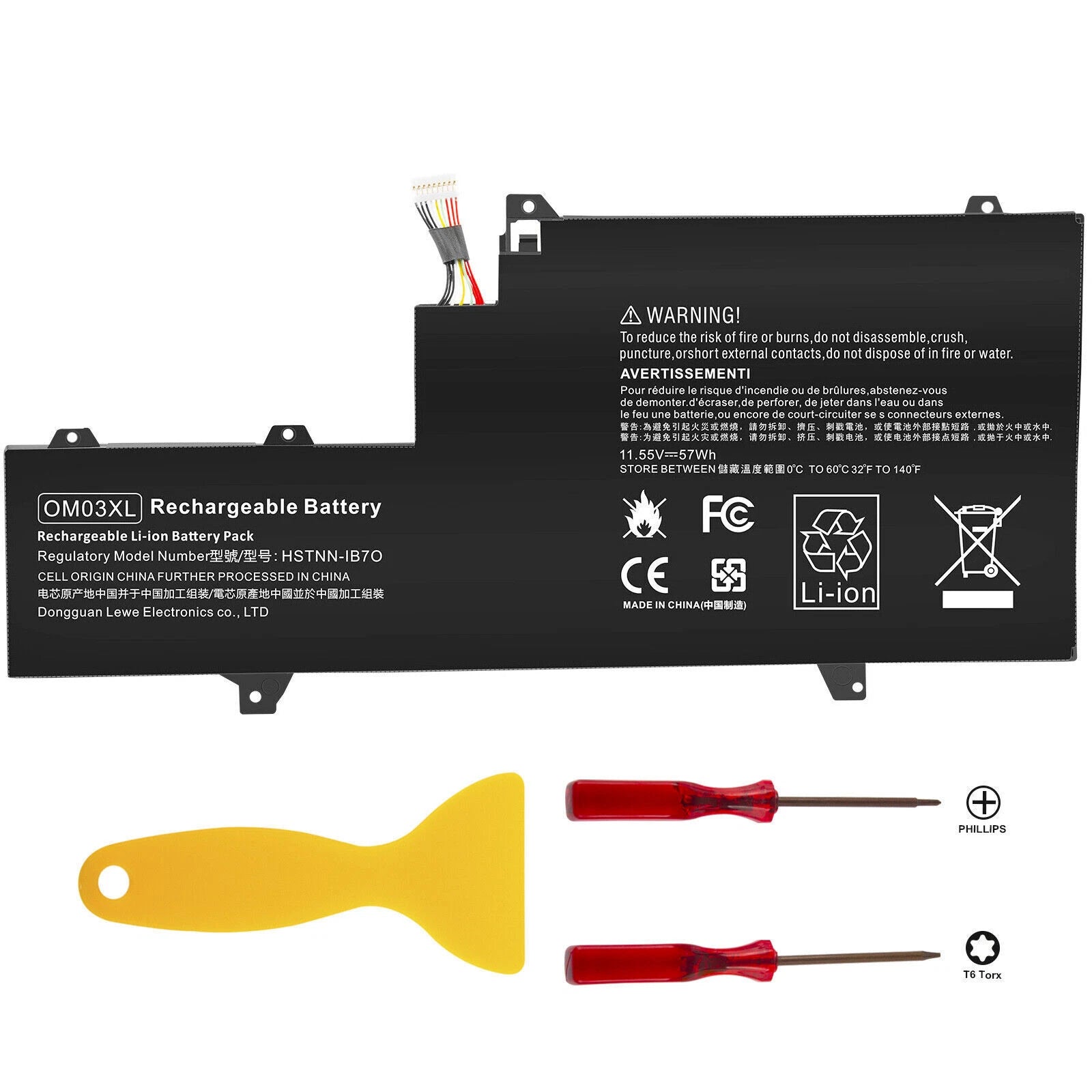 OM03XL Battery For HP EliteBook X360 1030 G2 HSTNN-IB70 863167-1B1 863167-171