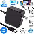 65W/45W USB-C Charger PD Power Adapter For Samsung Chromebook Pro 13.3" 15.6"