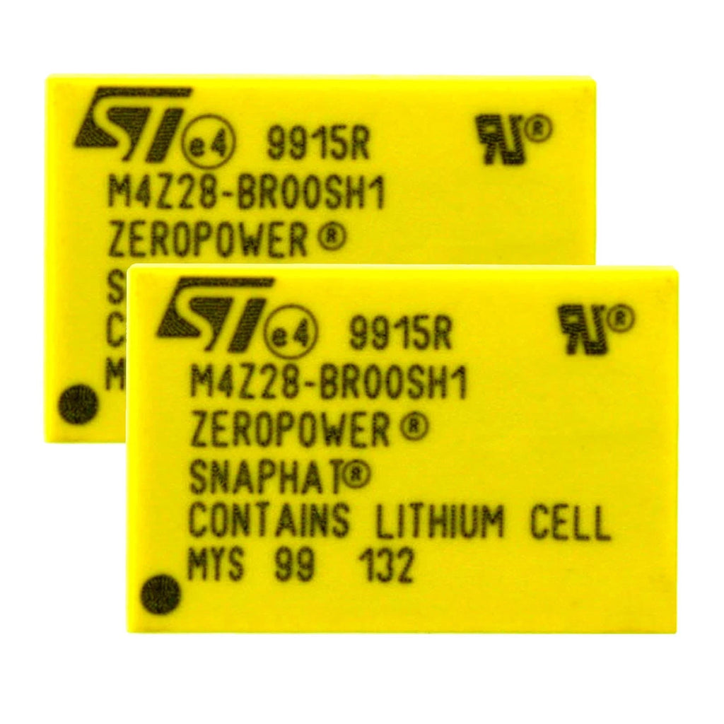 2x STMicroelectronics M4Z28-BR00SH1 ZEROPOWER IC BATTERY and CRYSTAL