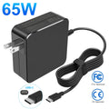 65W USB C AC Adapter Laptop Charger for Lenovo Type C X1 Carbon ThinkPad X1 Yoga