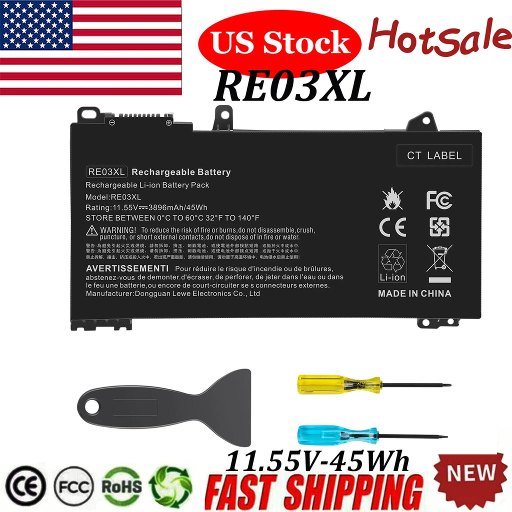 RE03XL Battery For HP ProBook 430 G6 440 G6 445 G6 455R G6 450 G7 HSTNN-DB9A