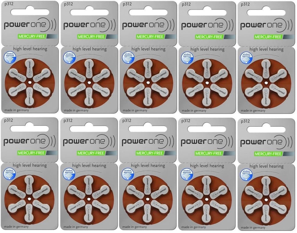 NEW 240 Pcs Power One Power One Hearing Aid Batteries size P312 Expire 2023