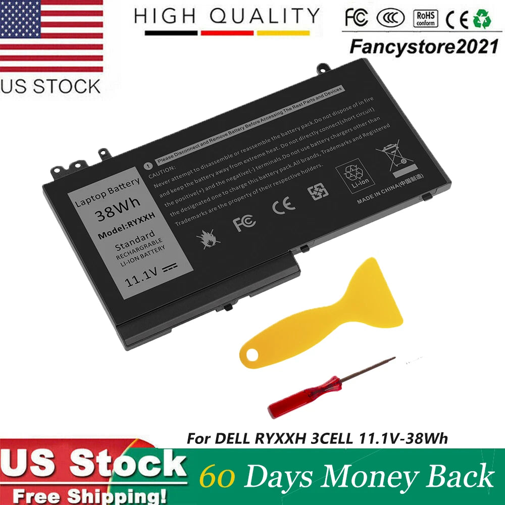 RYXXH Battery for DELL Latitude 12 E3100 E3150 E3550 E5450 E5550 E5250 11 3150