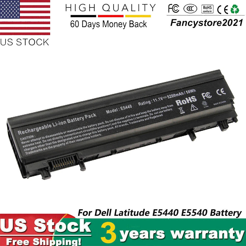 6 Cell Laptop Battery For Dell Latitude E5440 E5540 Type VV0NF NVWGM PC