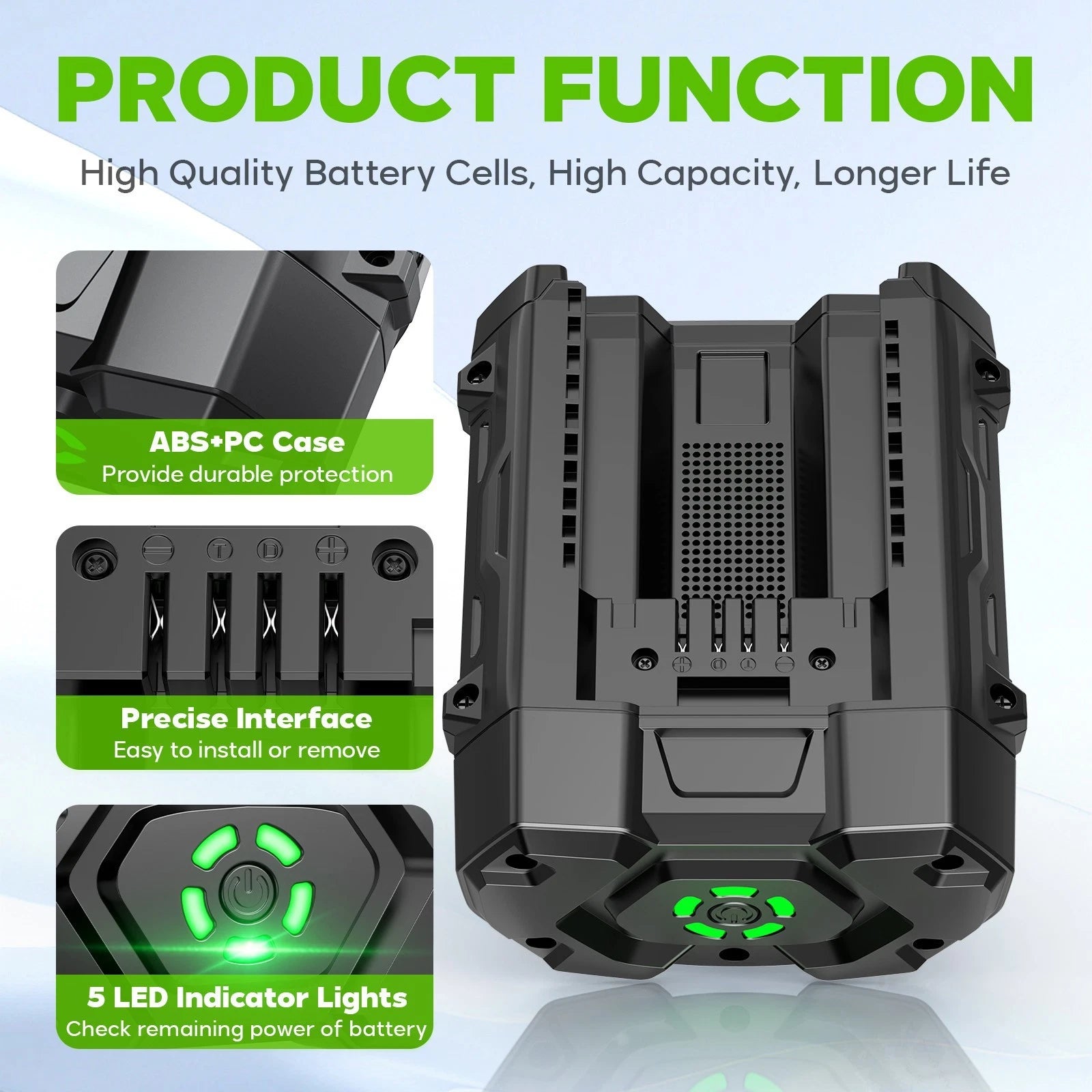 5000mAh Replacement Battery For EGO POWER+ 56V BA2800T BA2800 BA1400T BA4200E US