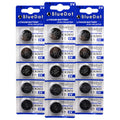 15 pieces BlueDot Trading RETAIL PACKAGED CR2032 DL2032 ECR2032 Lithium battery