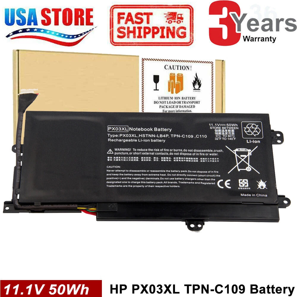 PX03XL Battery For HP Envy 14-K Touchsmart M6-k M6-k125dx k010dx 715050-001 PC