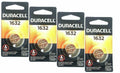 4 Pcs Fresh Duracell Lithium Battery ECR1632 CR1632 DL 1632 3V Batteries