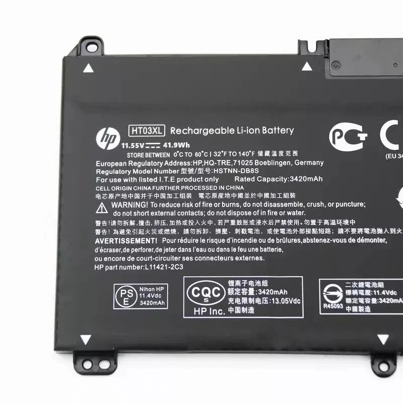 Genuine HT03XL HTO3XL L11119-855 Battery for HP Pavilion 15-DA 15-DB 15-DW 15-DY
