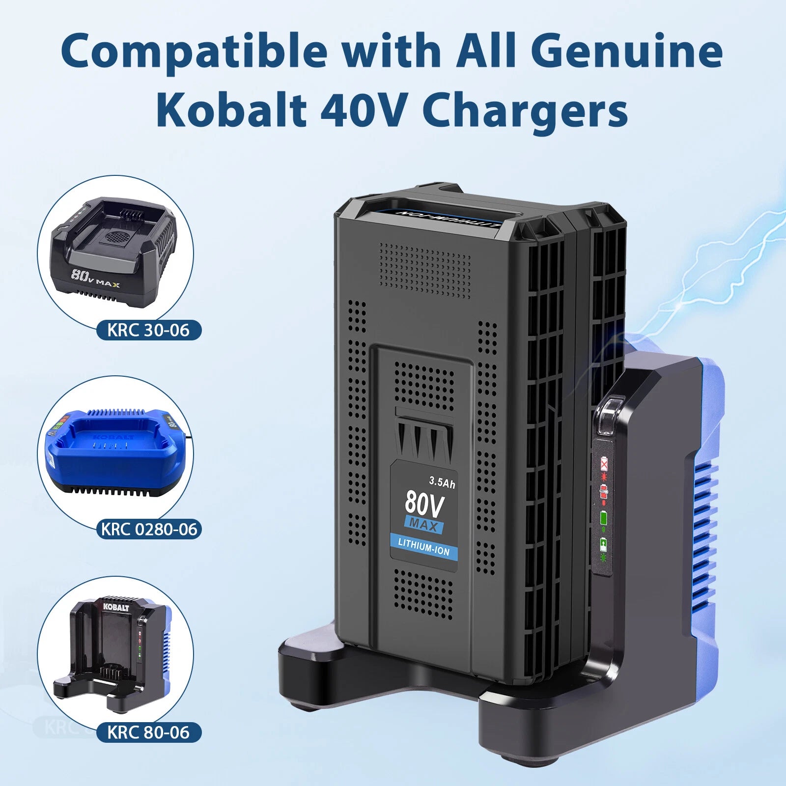 80V 3500mAh Battery For Kobalt KB2580-06 KB680-06 KB380-06 2910303RC Li-Ion US