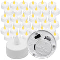 Qty 36 Battery Operated, Flickering AMBER LED Tealights Tea Lights Flameless