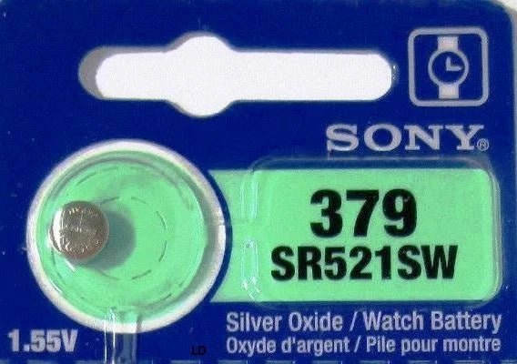 MURATA / SONY 379 SR521SW (5 piece) 379 BATTERY NEW SEALED Authorize US Seller