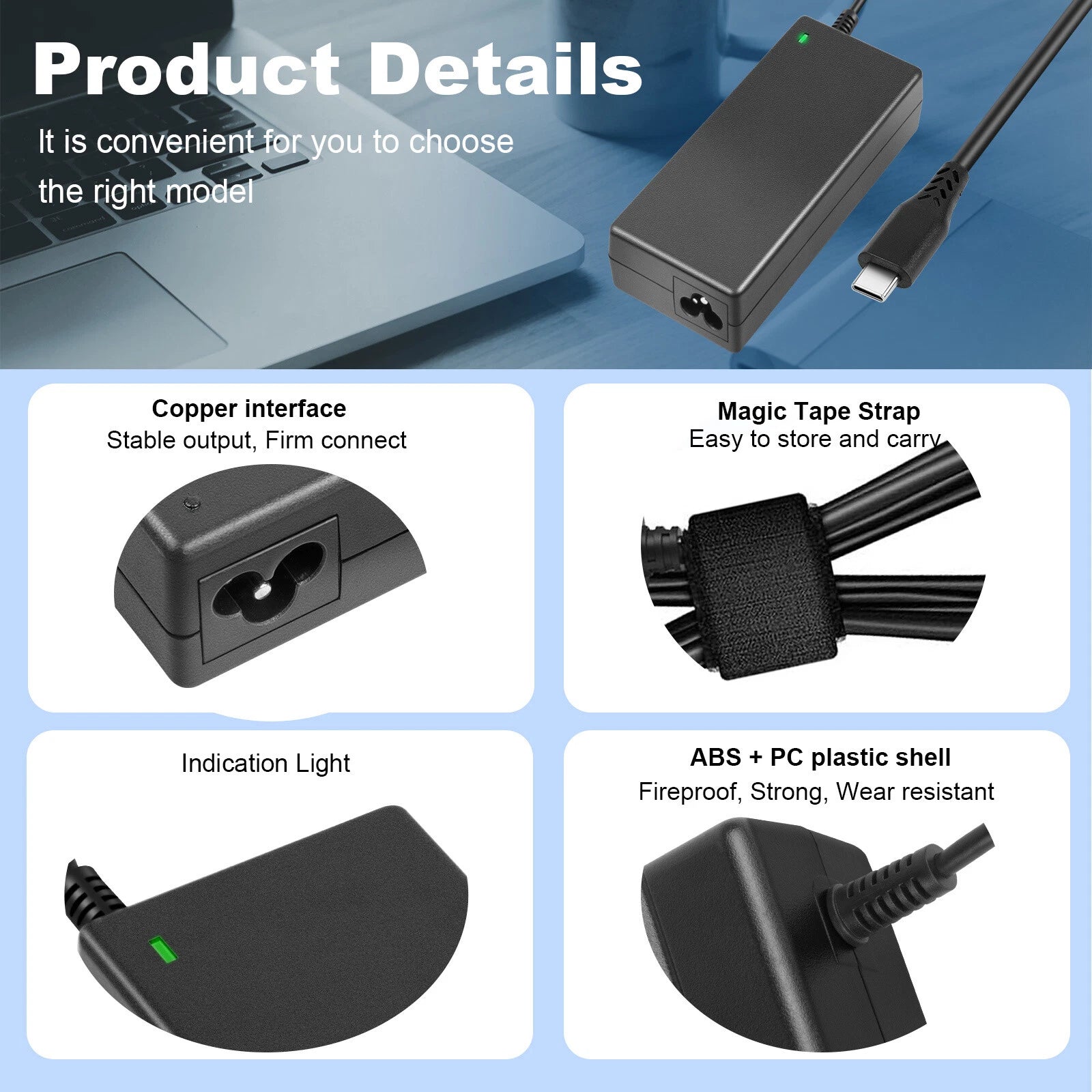 90W USB C Adapter Charger For Dell Latitude 5501 5510 5511 5520 5521 5530 5531