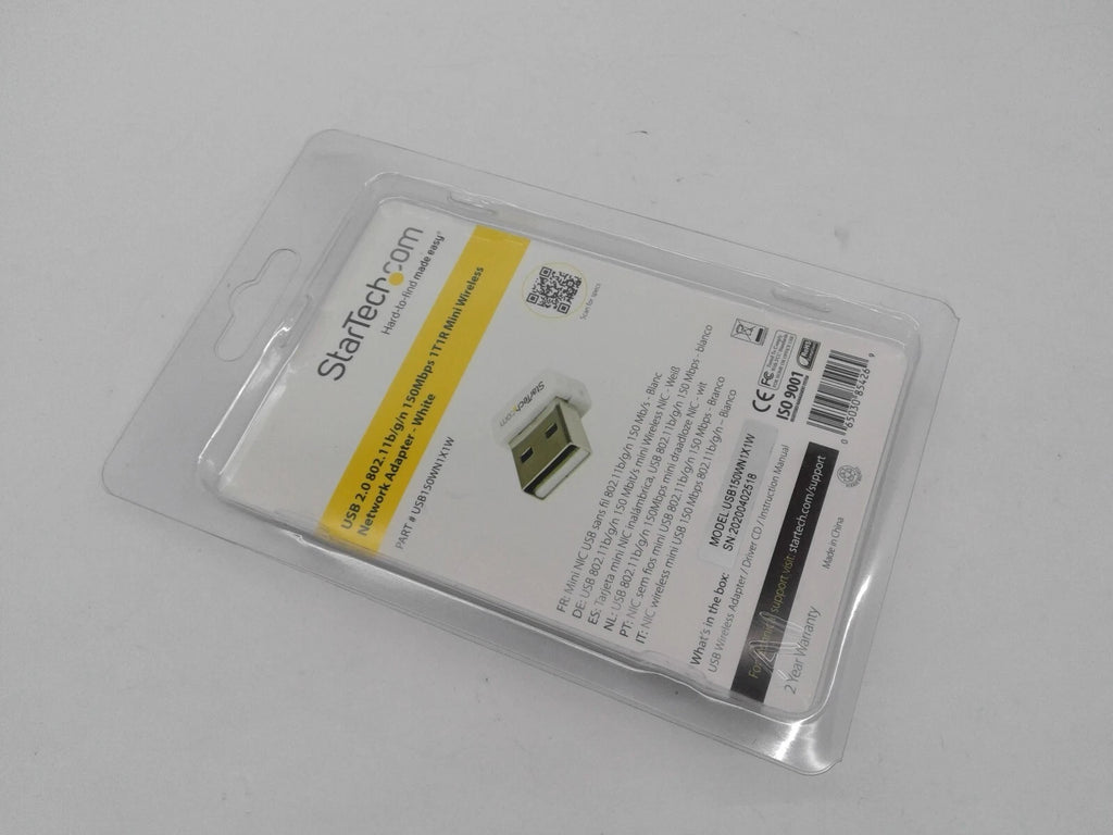 New Startech USB150WN1X1W 150Mbps Mini Wireless N Network Adapter 802.11n/g
