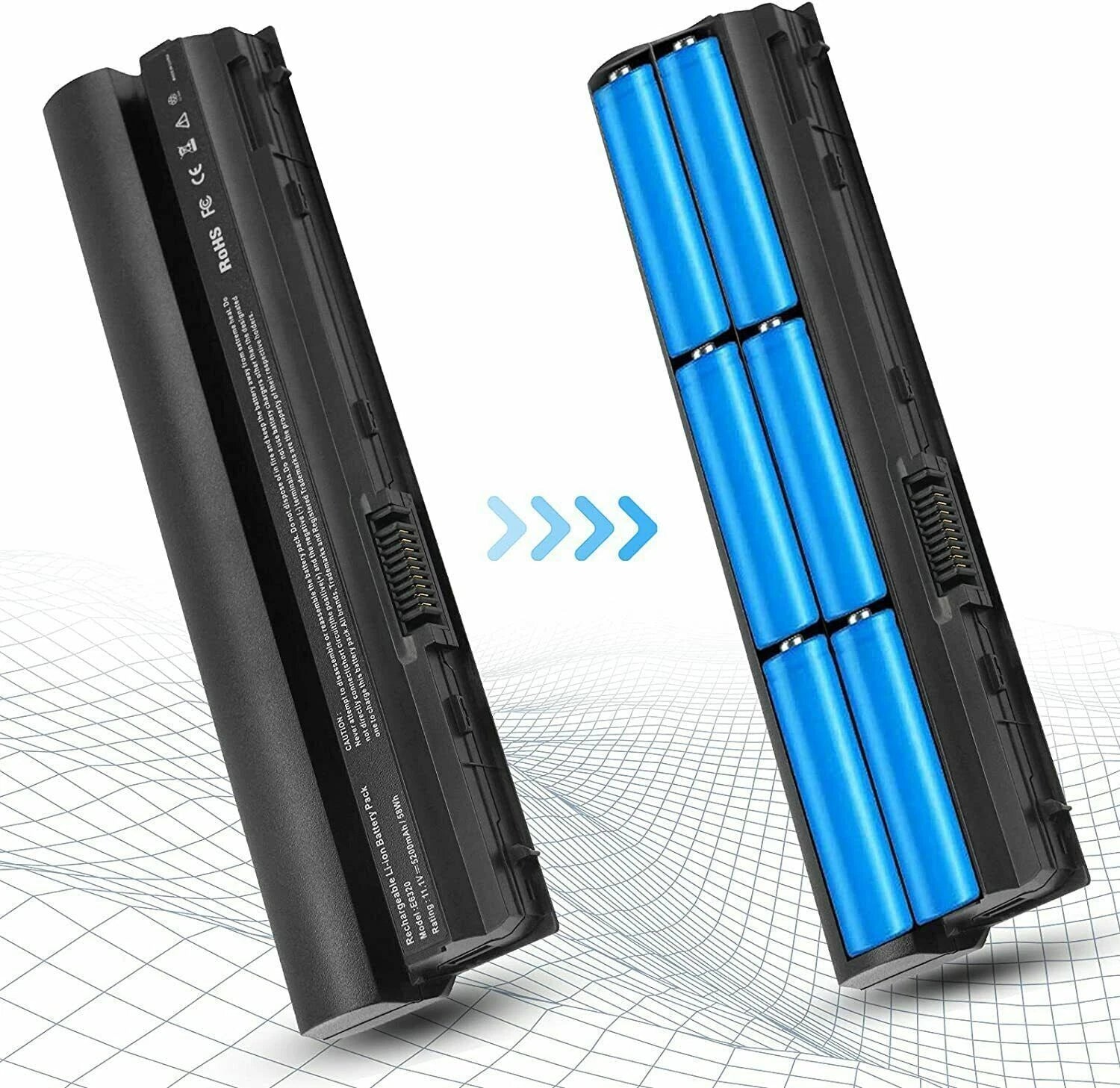 Battery for Dell Latitude E6320 E6230 E6120 E6220 E6330 E6430S RFJMW 09K6P