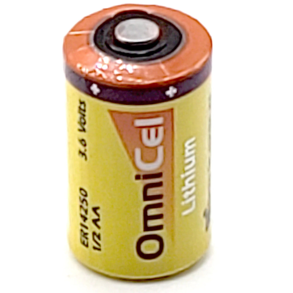 6x OmniCel ER14250 3.6V 1/2AA Lithium Standard Battery Button Top Telematics