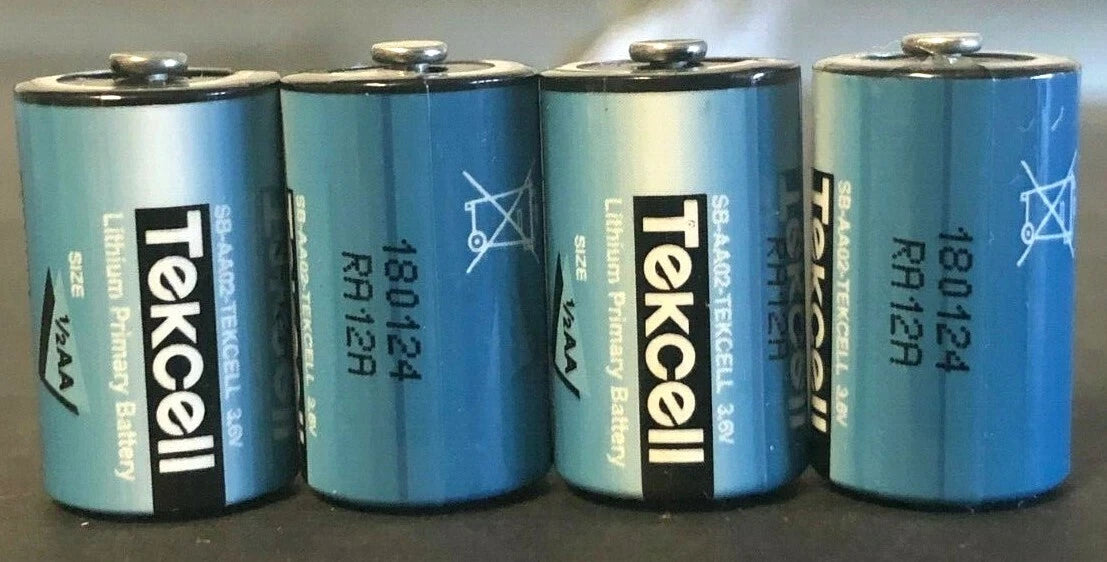 Brand New "4" Tekcell SB-AA02 3.6V 1/2AA Lithium Battery, 3.6 V 1200mAh, 2015