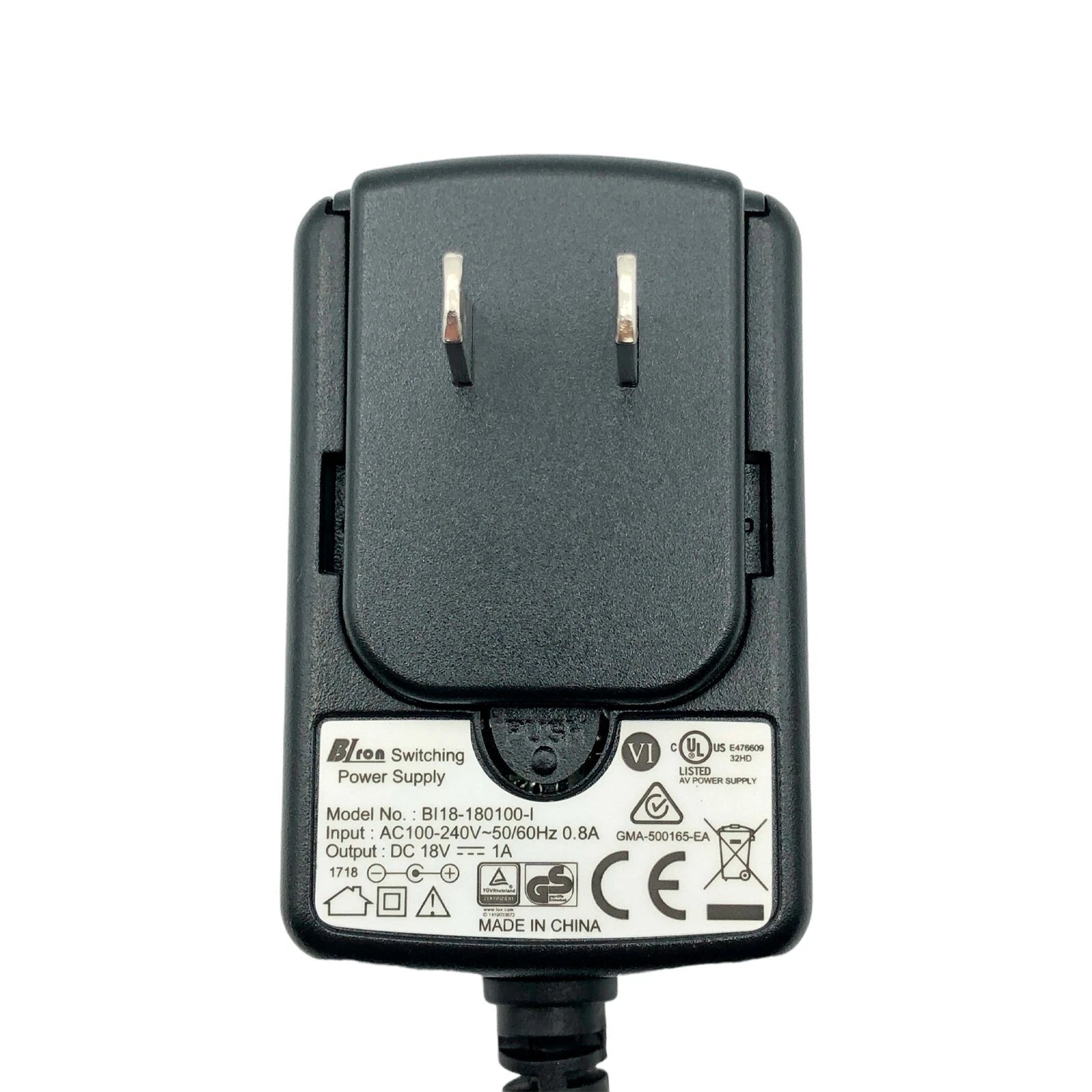 NEW Original BIron BI18-180100-I Switching Power Supply Adapter 18V 1A Charger