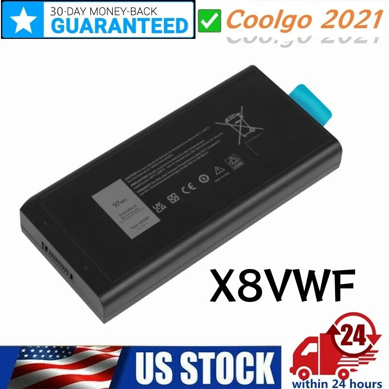 X8VWF Battery For Dell Latitude 14 5404 7404 E5404 E7404 VCWGN YGV51 4XKN5 XRJDF