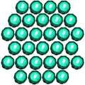 30 pk Turquoise Submersible Waterproof Underwater Battery LED Tea Light Wedding