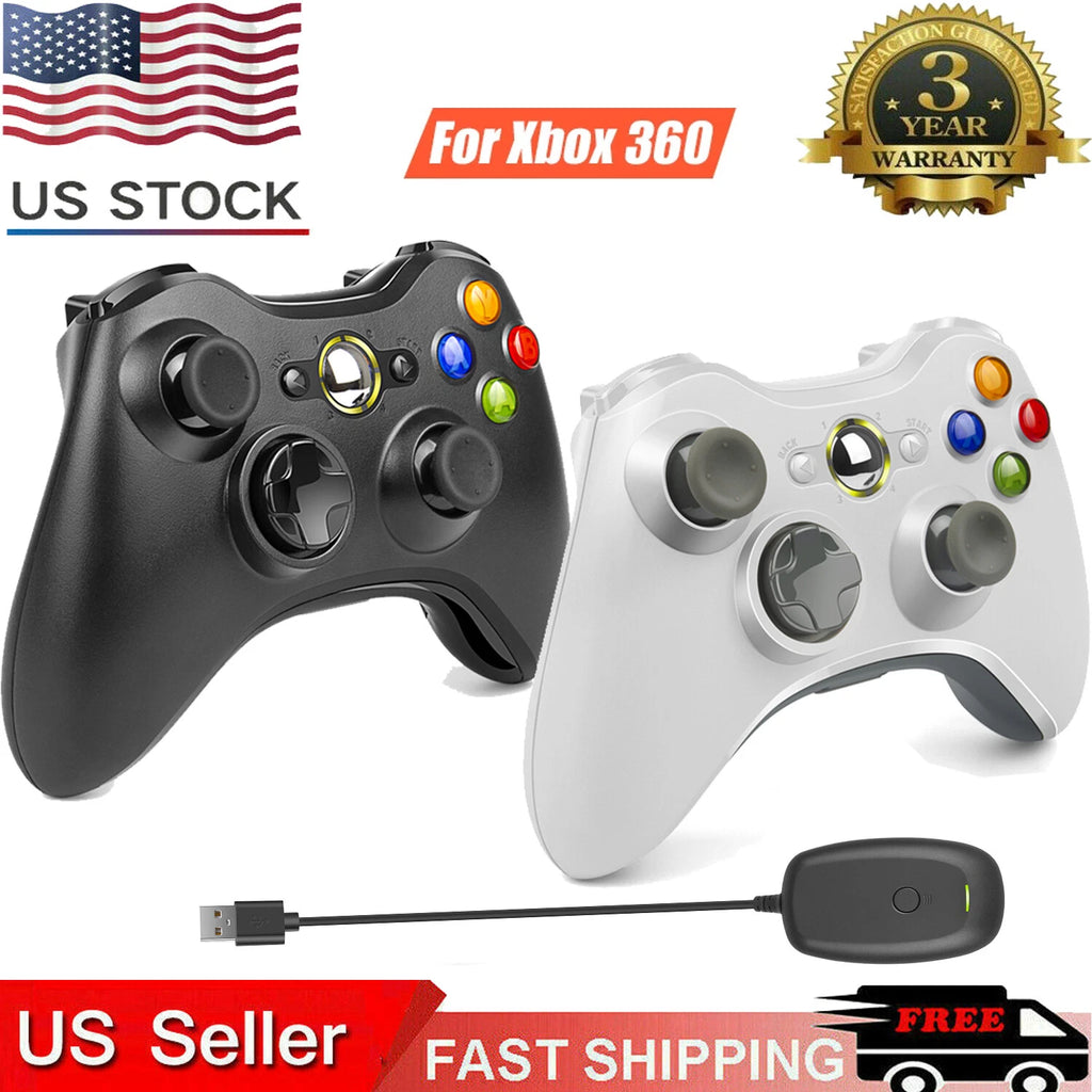 1X & 2X Wired/Wireless Controller For Microsoft Xbox 360/360S Windows 11/10/8/7