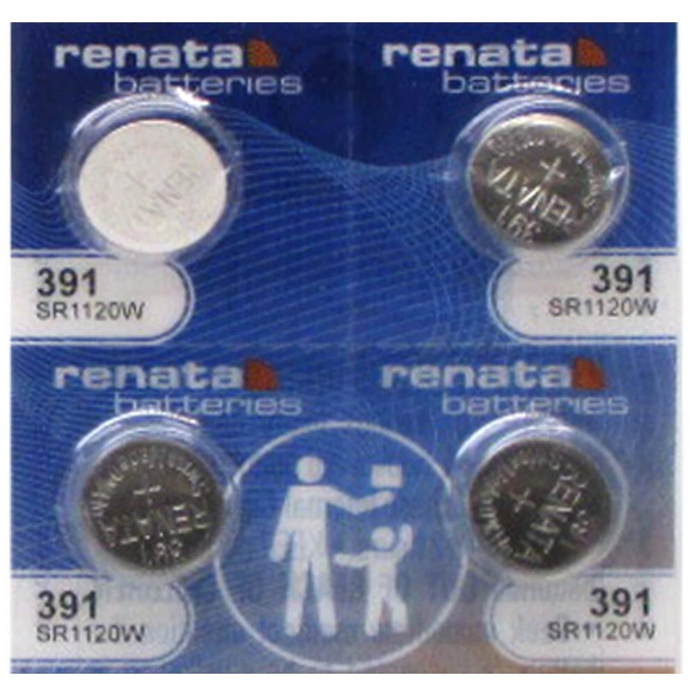 RENATA 391 SR1120W WATCH BATTERY SR1120 (4 Pack)