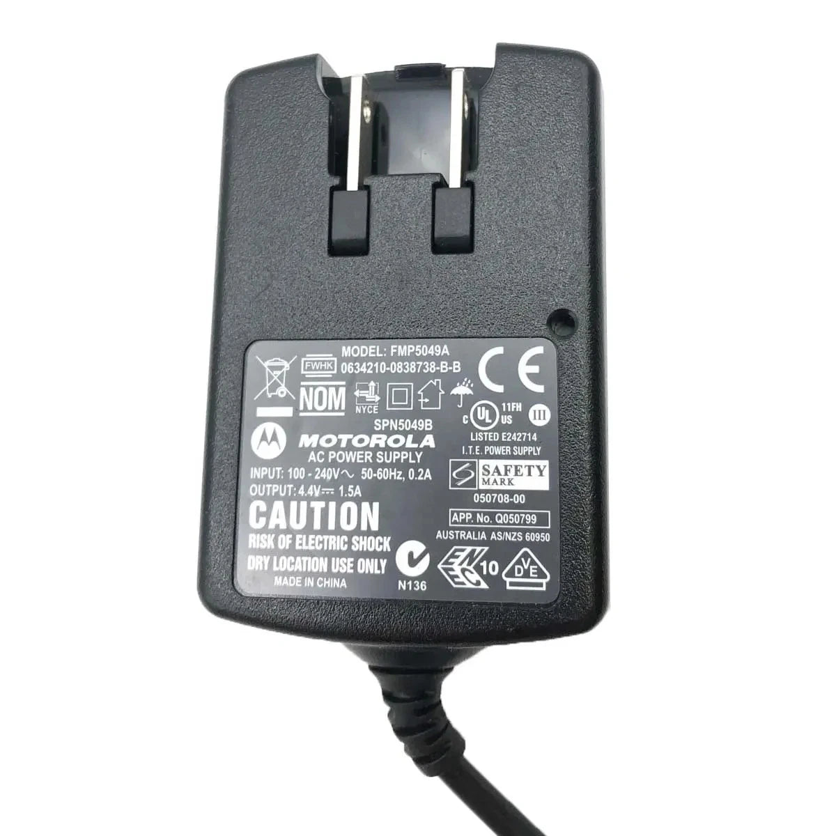 NEW Genuine Motorola FMP5040A Travel AC Adapter Charger 4.4V 1.5A