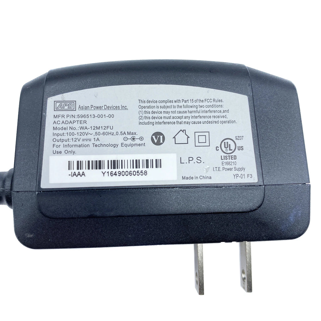 NEW Original APD WA-12M12FU AC Power Adapter 12V 1A 12W Power Supply OEM