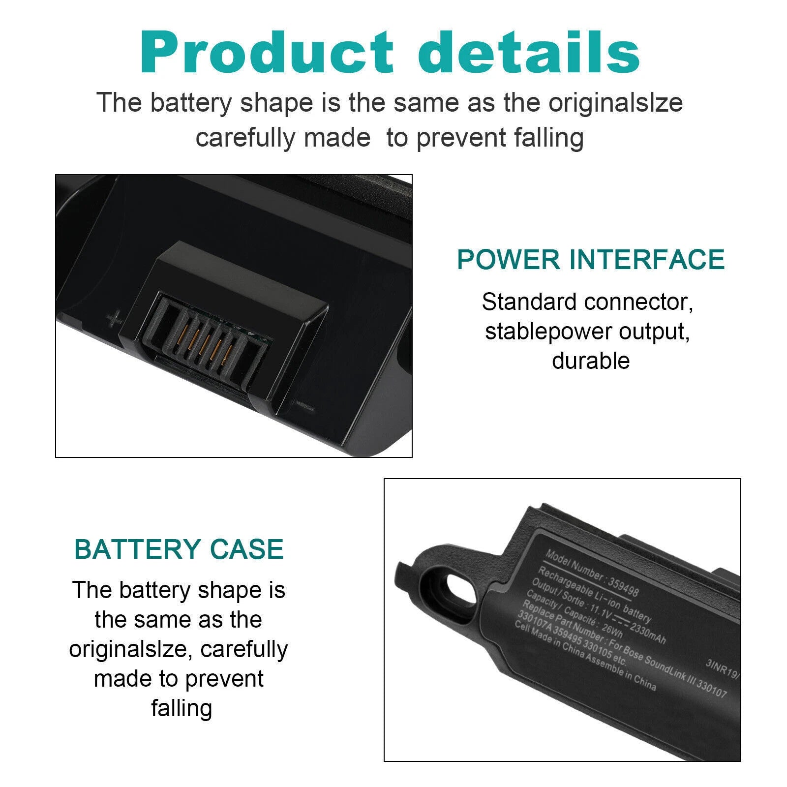 Battery For Bose soundlink Bluetooth Mobile Speaker II 404600 359495 330105 US