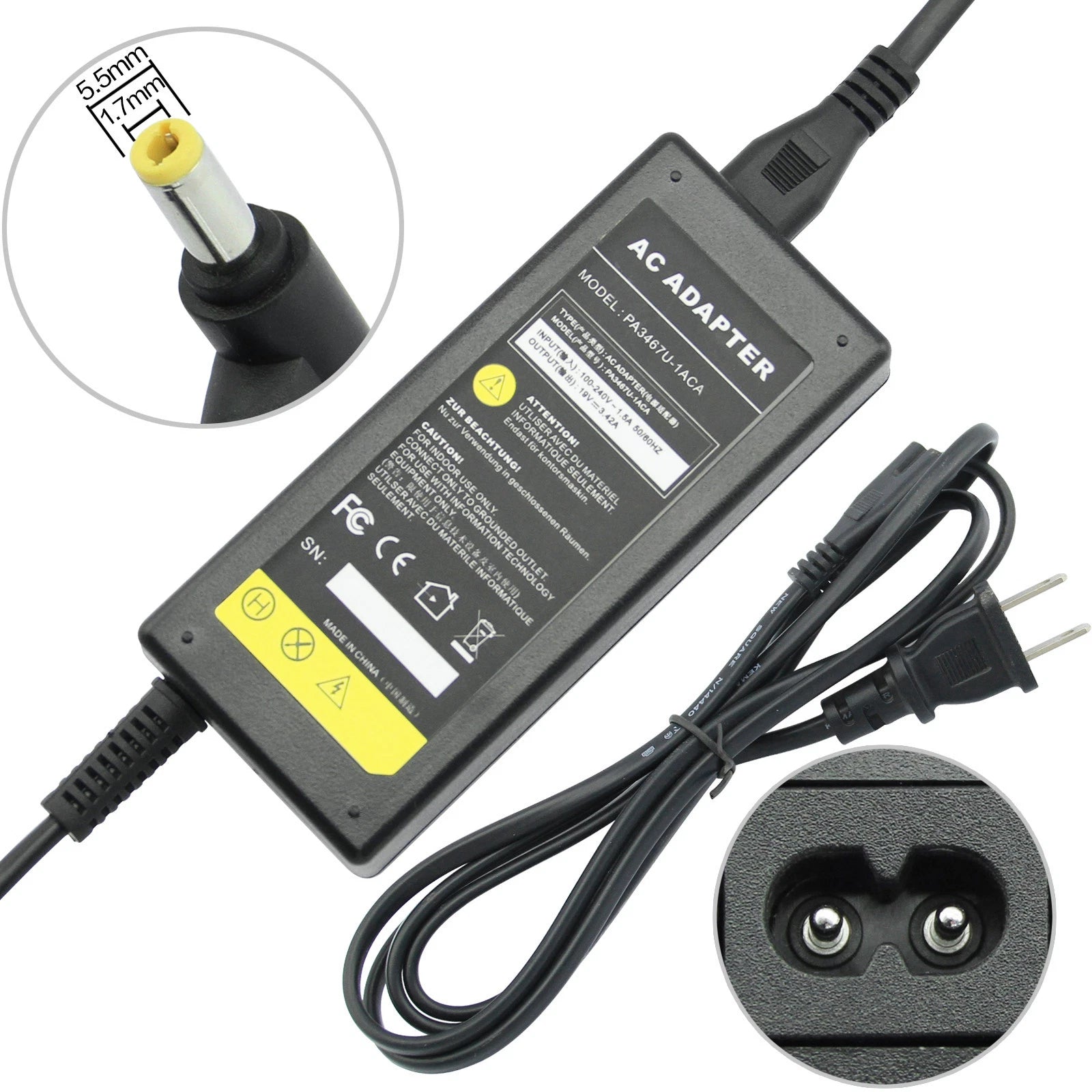AC Adapter Charger FOR Acer Aspire 5516 7560 7560G AS5250-0895 5733-4445