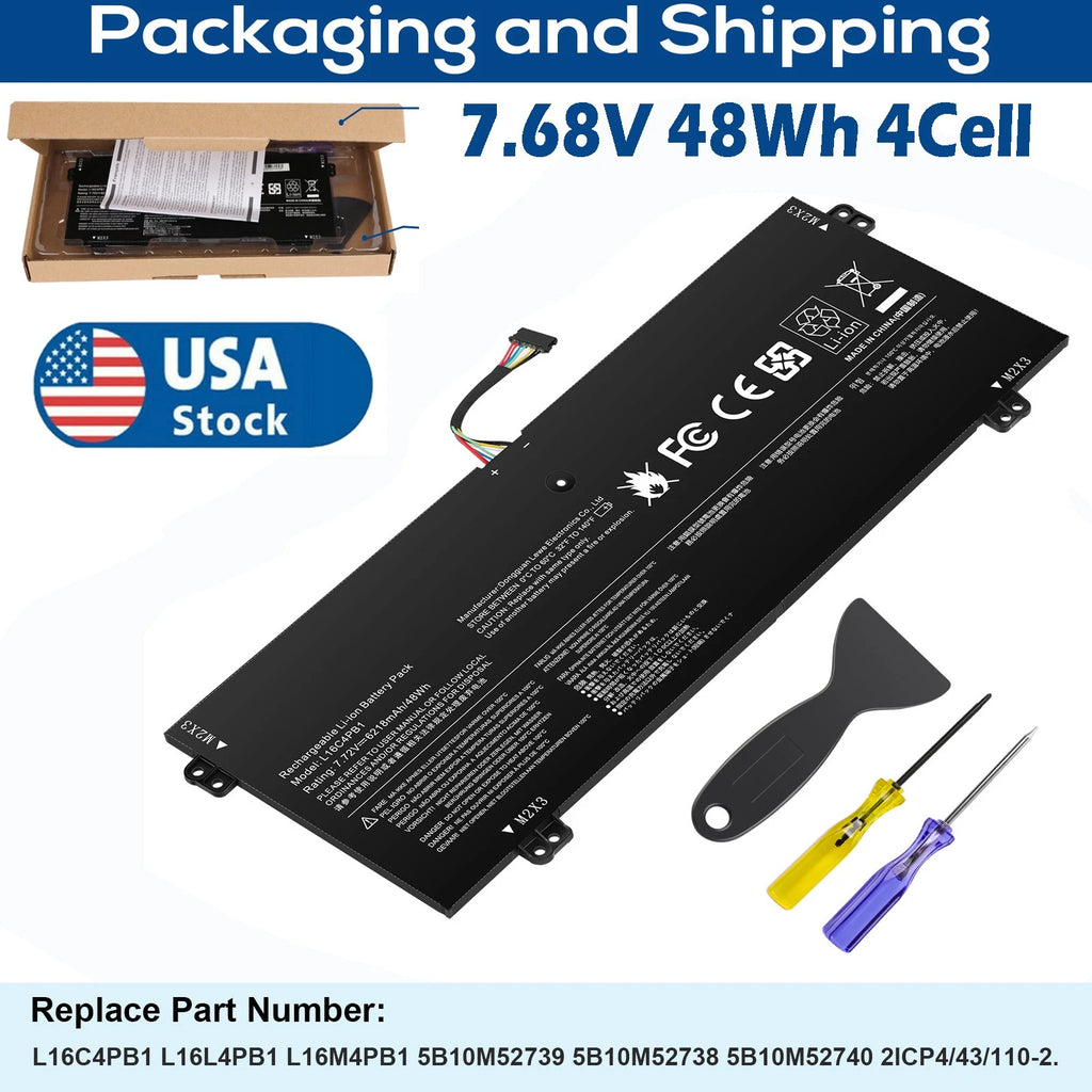 NEW L16C4PB1 Battery For Lenovo YOGA 720-13IKB 730-13IKB Serie L16L4PB1 L16M4PB1