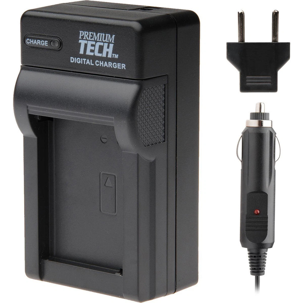 Premium Tech BLM1 Battery Charger fits Olympus Evolt E300 E500 E510 E520, PT15
