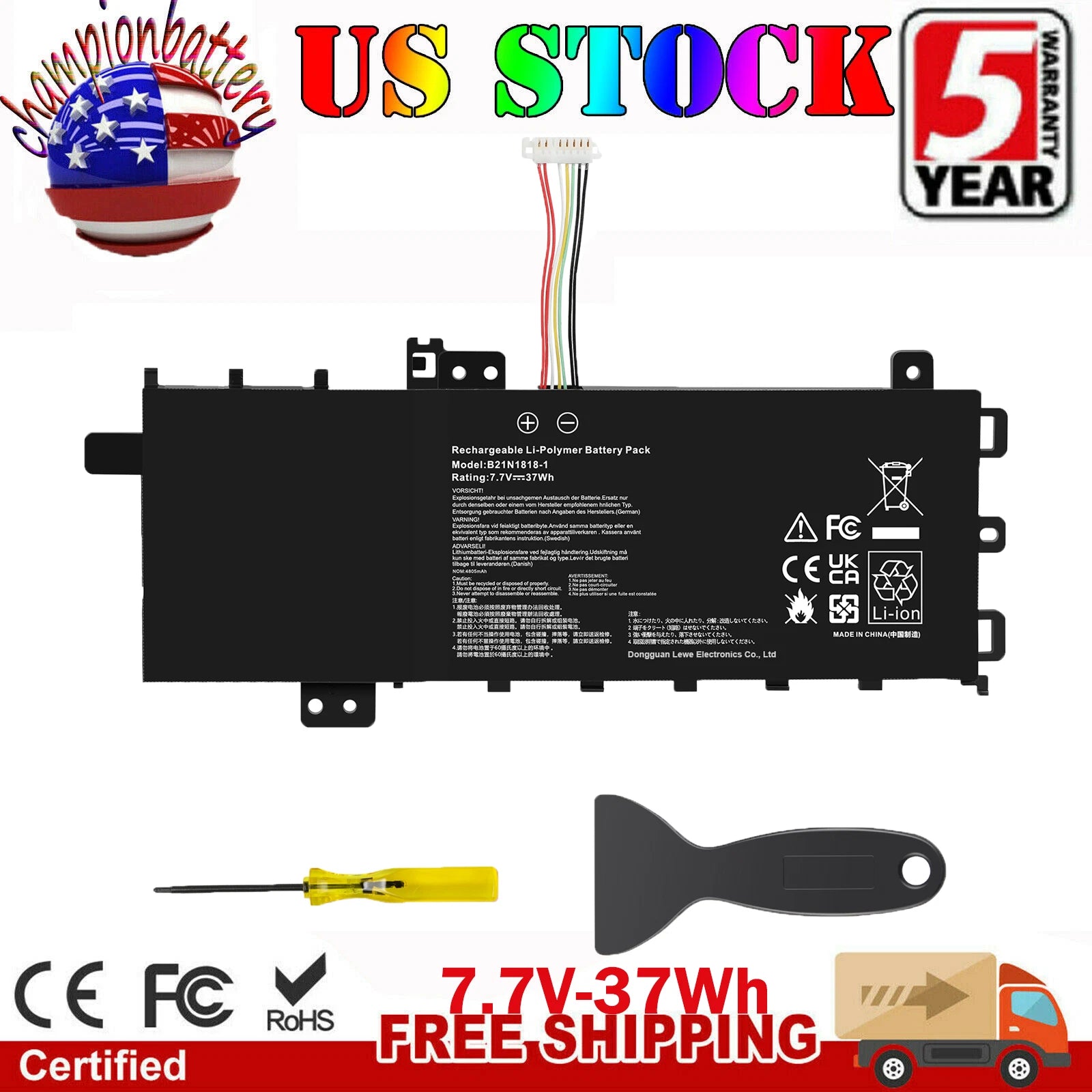 C21N1818-1 Battery For ASUS VivoBook 15 F512DA F512FA F512FB F512FJ F512FL F512J