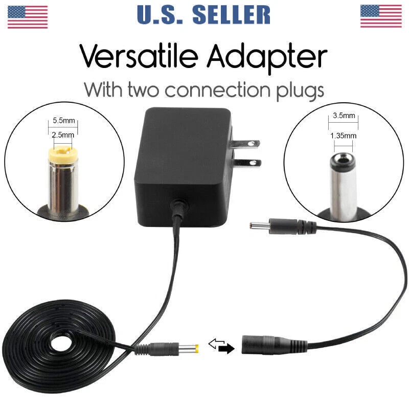 6V 1A Power Supply Adapter Charger AC DC Transformer 5.5mm x 2.1-2.5mm 1000mA