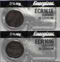 CR1616 Energizer CR 1616 ECR1616 3V Lithium 2 Batteries