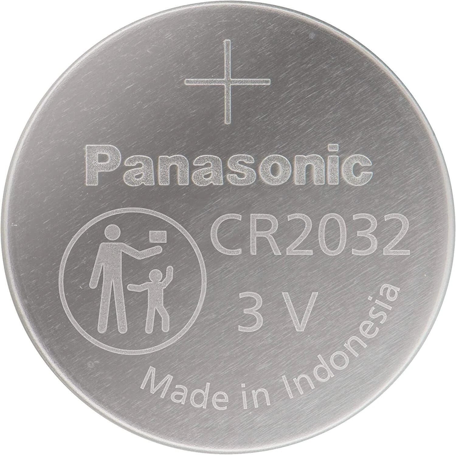Panasonic CR2032 3.0 Volt Long Lasting Lithium Coin Cell Batteries in Child...