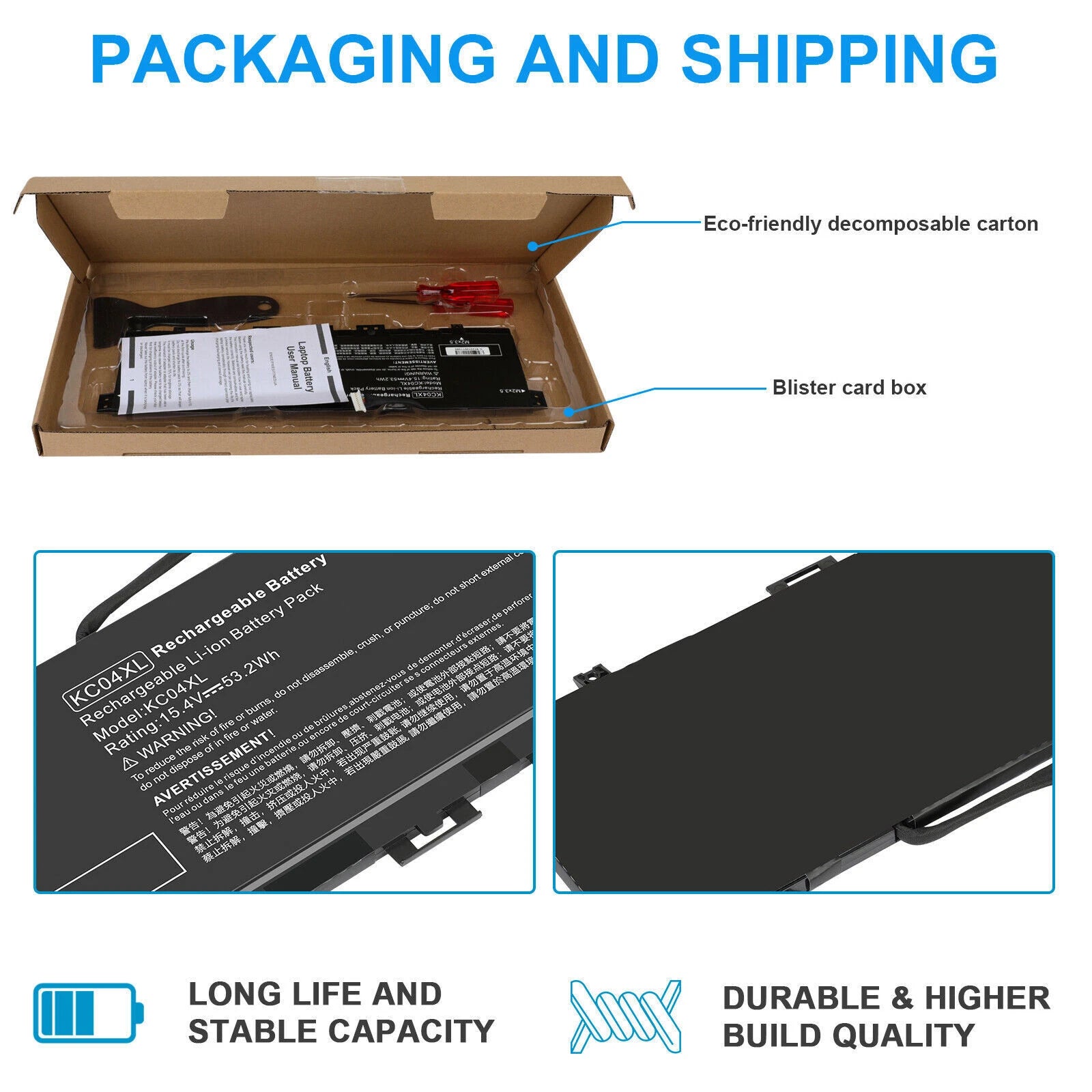 ?KC04XL KCO4XL Battery For HP Envy X360 13-AG 13-AH 13M-AQ HSTNN-IB8K HSTNN-DB8P