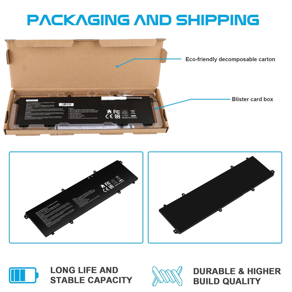 C31N2201 Battery for ASUS Vivobook 15 X1504VA X1504ZA Go 15 E1504FA E1504GA 42Wh