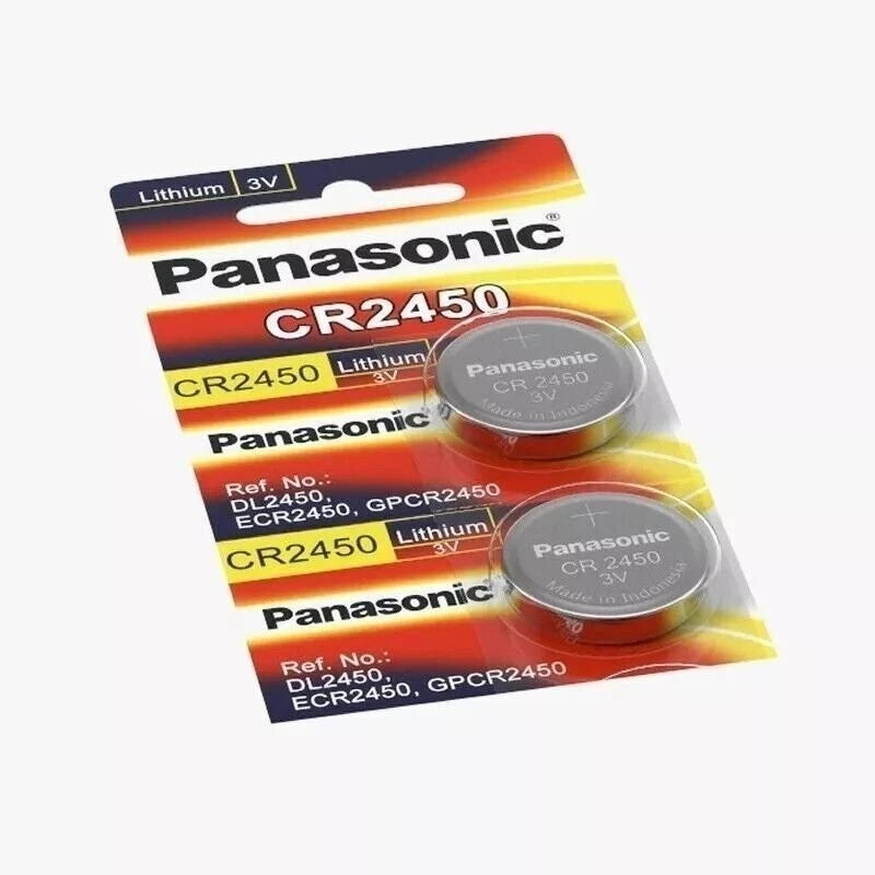 2 NEW BULK PANASONIC CR2450 CR 2450 3v LITHIUM BATTERY EXPIRE 2032