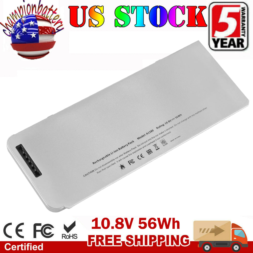 Battery for Apple Macbook 13" Aluminum Unibody [2008] Fits: A1278 A1280 4800mAh