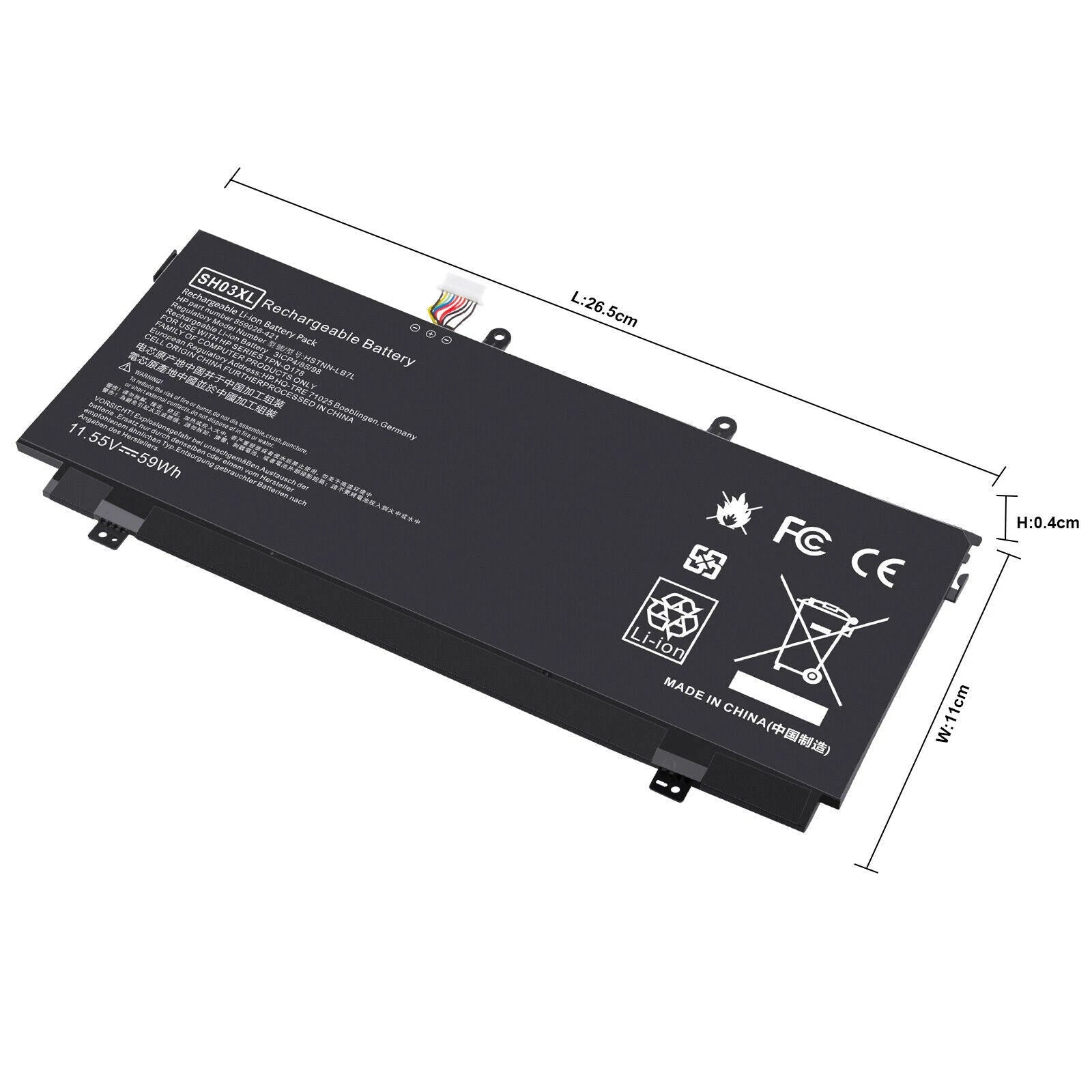 Battery For HP Spectre x360 13-AC033DX Spectre x360 13-W013DX x360 13-w034ng