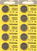 10 Toshiba CR2025 CR 2025 3V LITHIUM BR2025 DL2025 Batteries