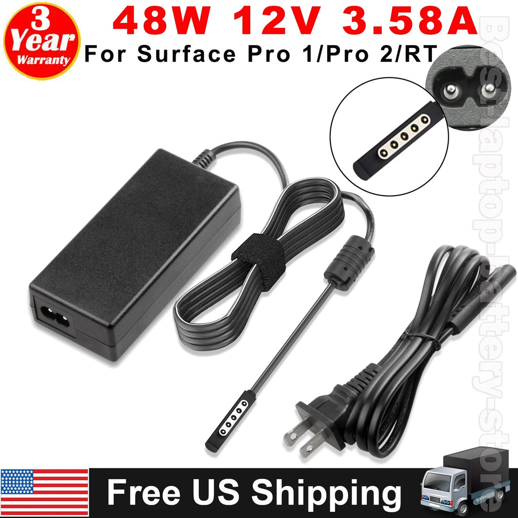 48W AC Power Charger Adapter for Microsoft Surface Pro 1 2 10.1 Windows 8 Tablet
