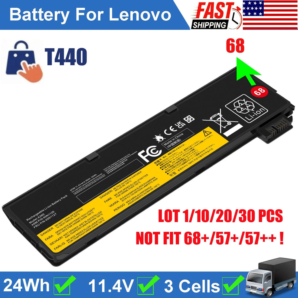 ?LOT 68 battery for Lenovo Thinkpad T440 T440s T450 T460 x240 X250 X260 X270 NEW