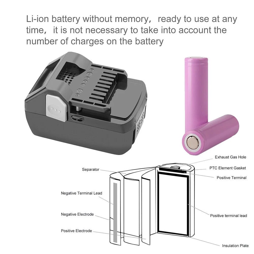 18V 5.0AH Li-ion Battery / Charger For Hitachi 330068 BSL1815X BSL1825 BSL1830