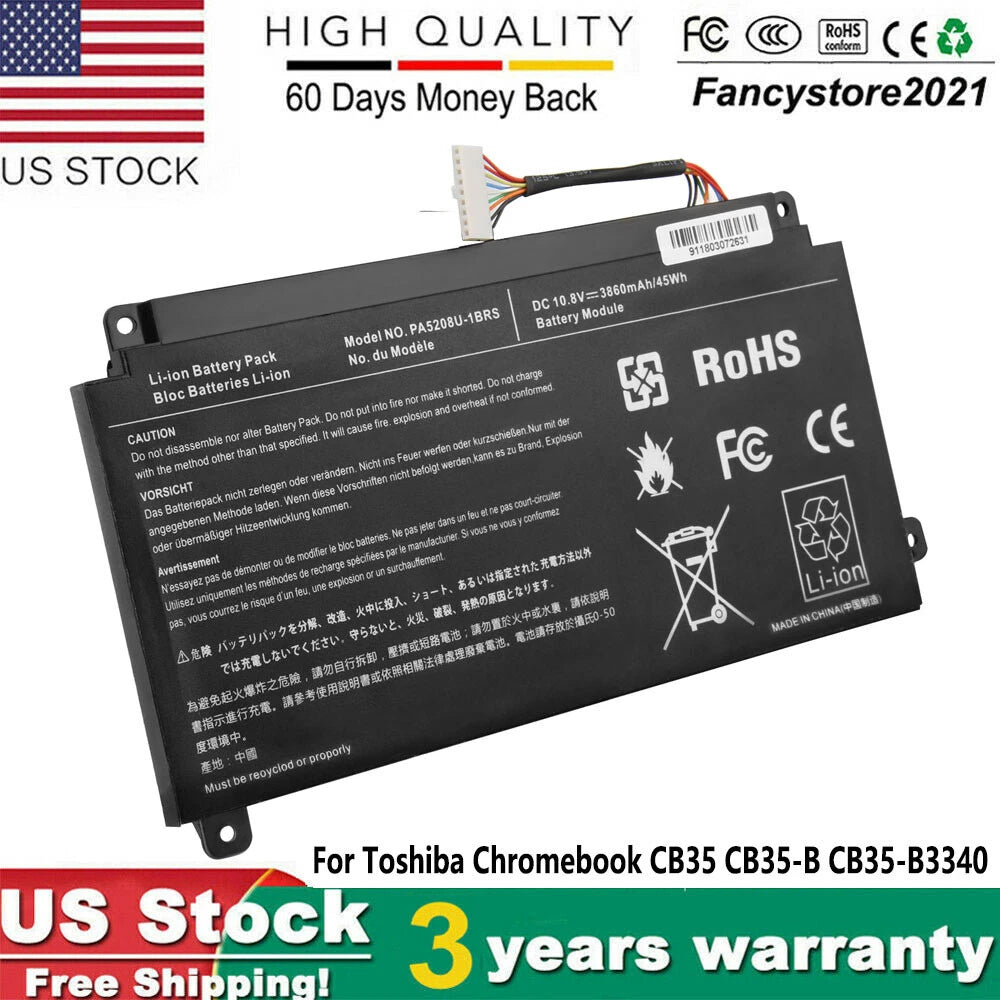 PA5208U-1BRS Laptop Battery for Toshiba Chromebook CB35 CB30 Satellite E45W P55W