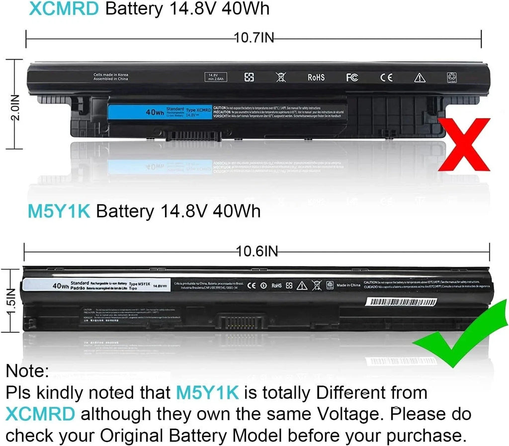 Genuine OEM M5Y1K Battery For D ell Inspiron 3451 5451 5551 5555 5558 5559 40Wh