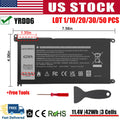 ?LOT YRDD6 Battery For Dell Inspiron 15 3582 3583 3584 3593 3793 P75F106 P93G001
