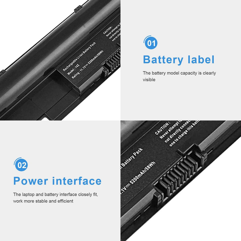 6 Cell Battery for Dell Latitude 3330 Vostro V131D V131R 312-1257/1258 H2XW1