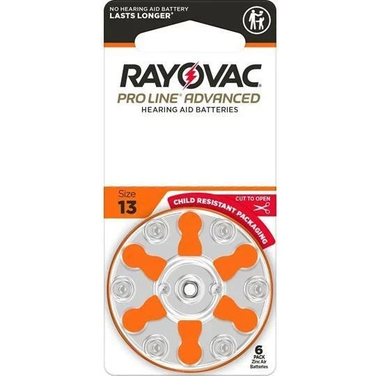 Rayovac Proline Advanced Hearing Aid Batteries | Size 13 (60 pack)